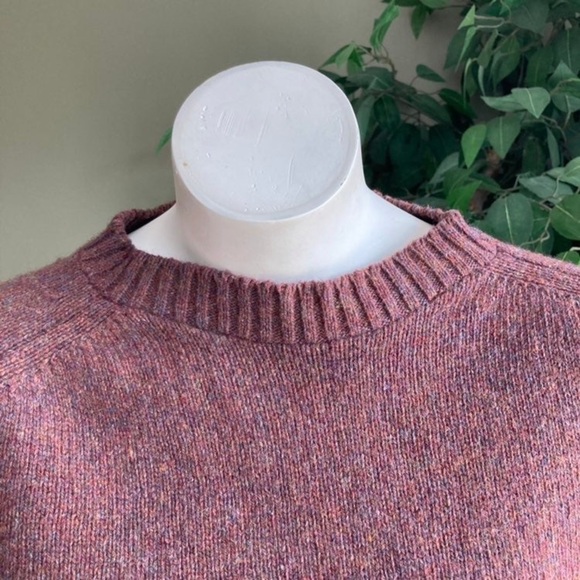 JcPenney | The Fox Sweater Vintage Wool Crewneck Mauve Sweater - Picture 2 of 5